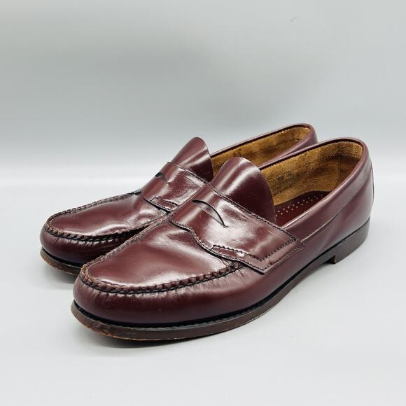 GH Bass & Co Shoes Mens 10.5 Brown Leather Weejuns Penny Loafers Slip On Dress main image 10